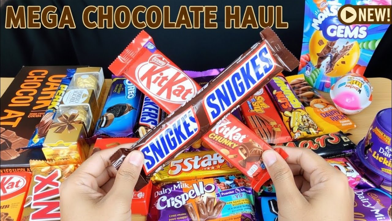 Title (trending & clickable):“Satisfying Chocolate ASMR 🍫 | Unboxing & Breaking Chocolates”