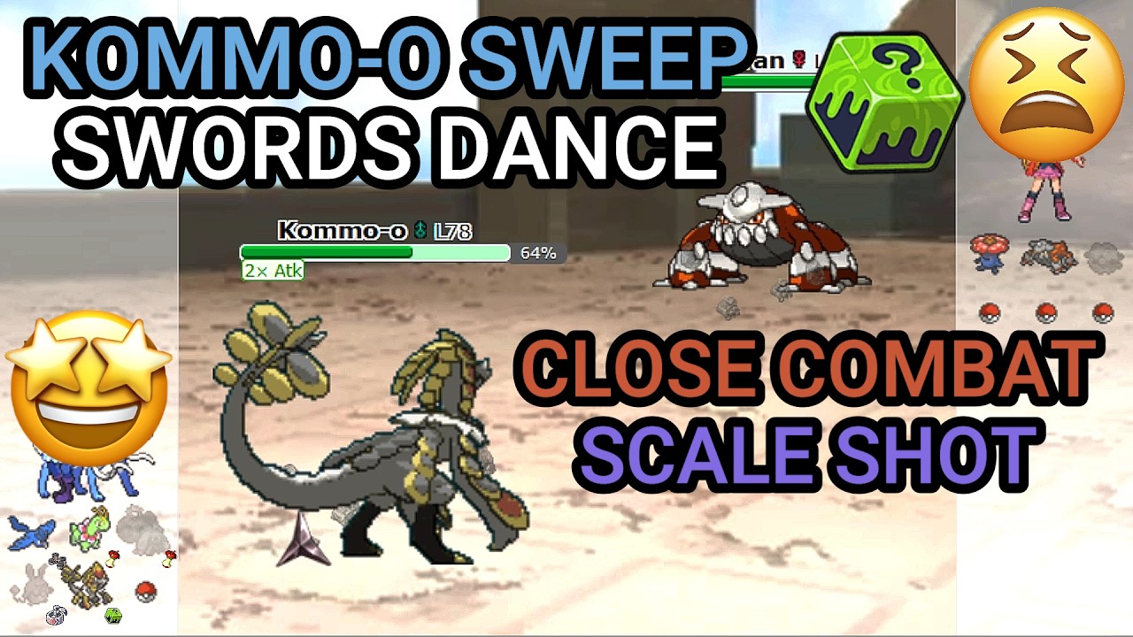 Epic Kommo-o Sweep! (Pokemon Showdown Random Battles Blitz) (High Ladder)