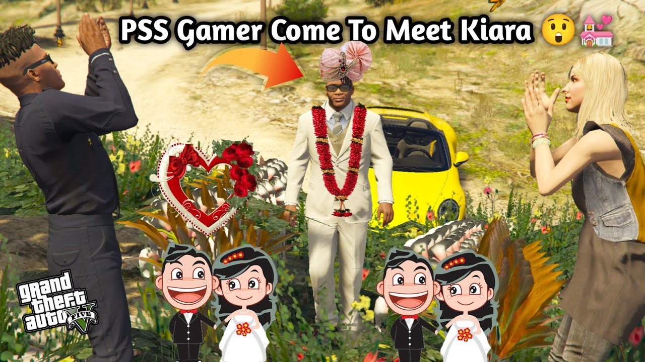 GTA 5: PSS Gamer Come Franklin House To Meet Kiara 😲💒💍Shinchan Dont Like It ,😑😨 PS Gamester