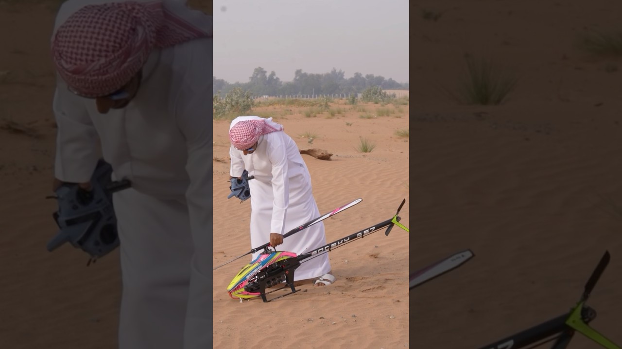 AI ? for sure not,it&rsquo;s 100% real , Tareq Alsaadi flying his craziest Rc helicopter with Rocket mode