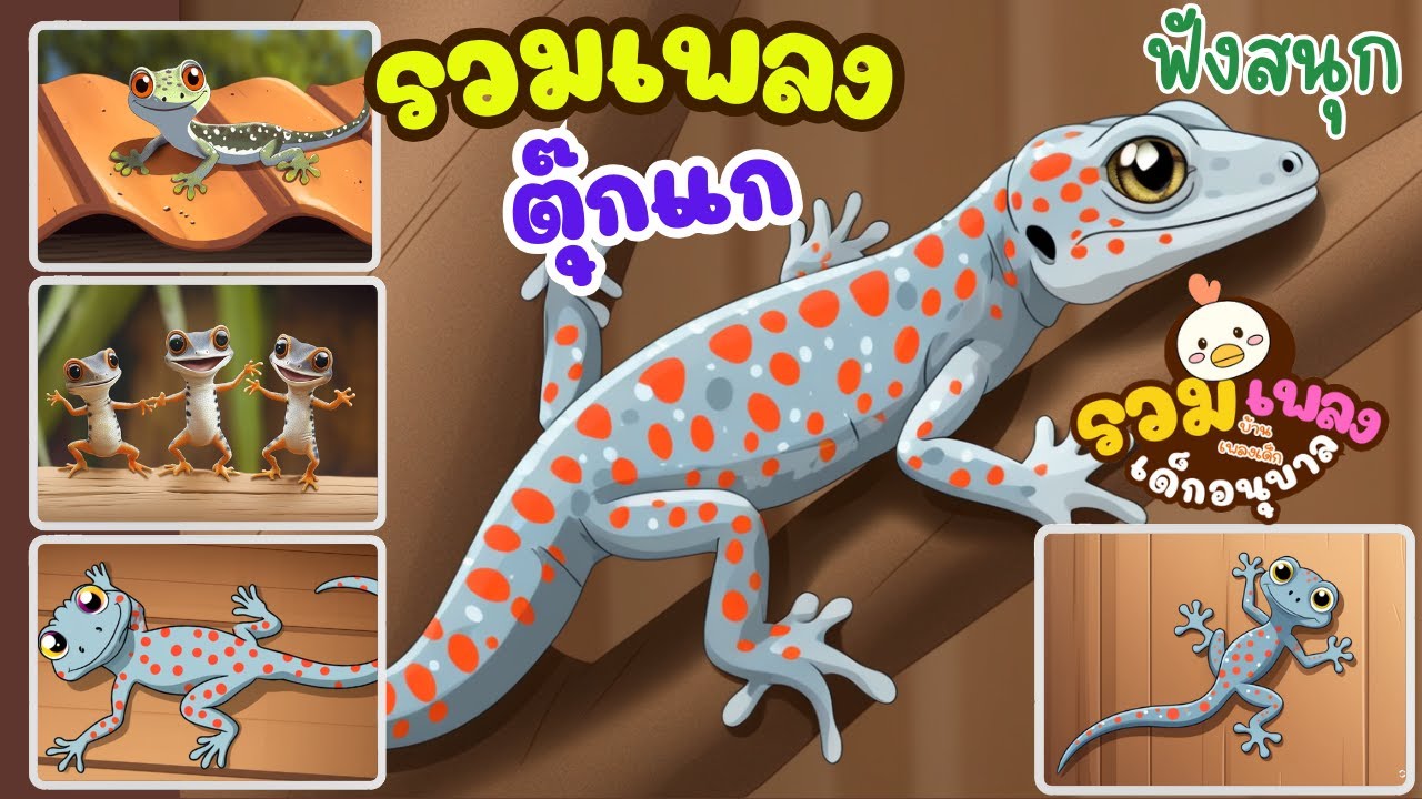 เพลงเด็ก เพลงตุ๊กแก 4 เพลง สนุก #เพลงเด็ก #เพลงอนุบาล #เพลงสำหรับเด็ก #เพลงเด็กน่ารัก