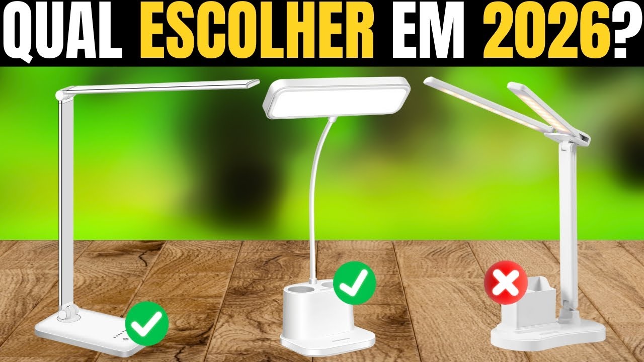 As Melhores Lâmpadas de Secretária Custo-Benefício em 2026 | Melhor Luz de Secretária