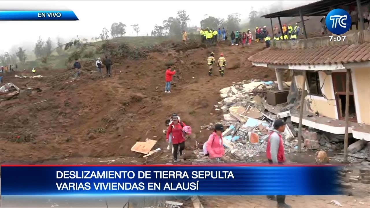 Así luce la 'zona cero' del gran deslizamiento que se dio en Alausí