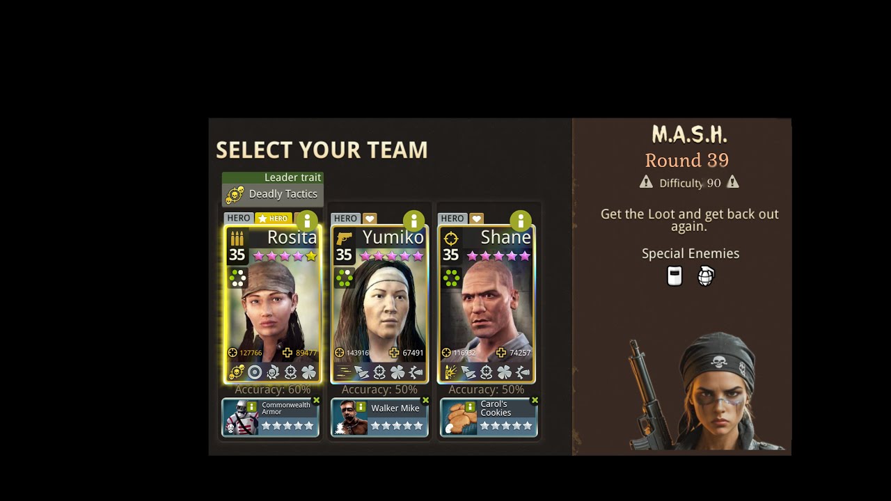 NML: M.A.S.H - DD Round 39 Rosita is star hero.
