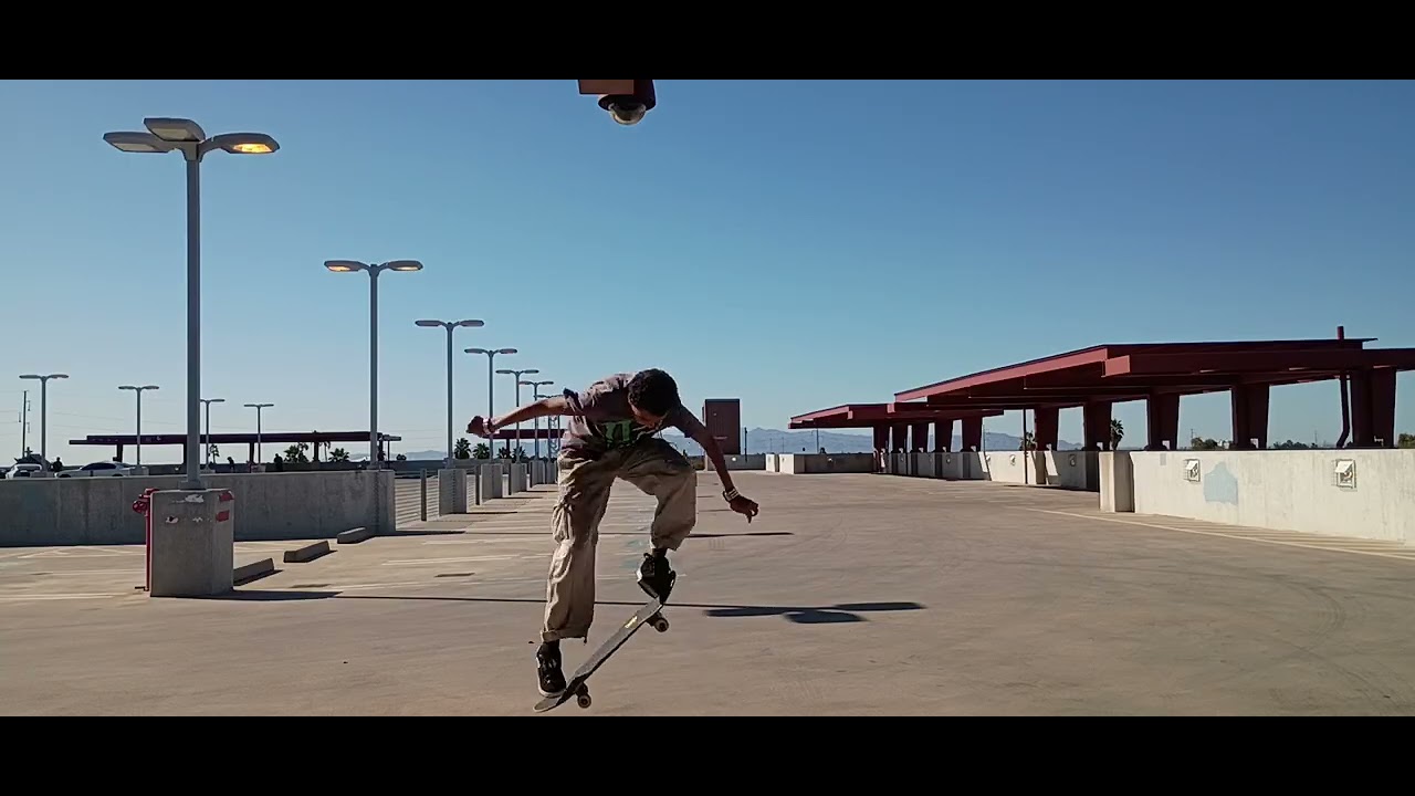 Skating the parking garage