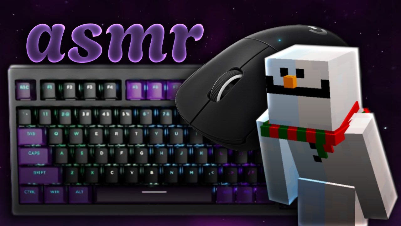 SATISFYING Keyboard + Mouse Sounds ASMR | Hypixel Bedwars