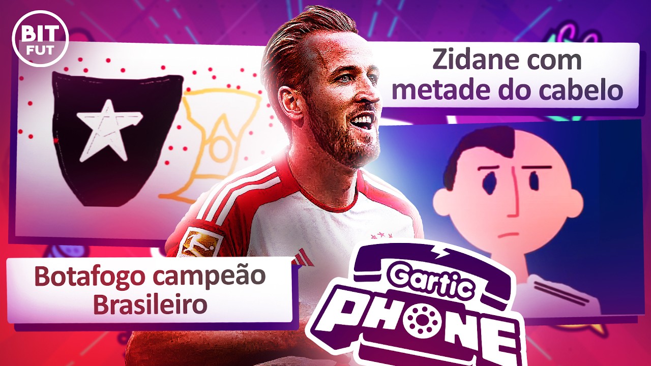 Messi com MEDO do escuro? Yuri Alberto faz FIELD GOAL? — 🎨 Gartic Phone de futebol 😆