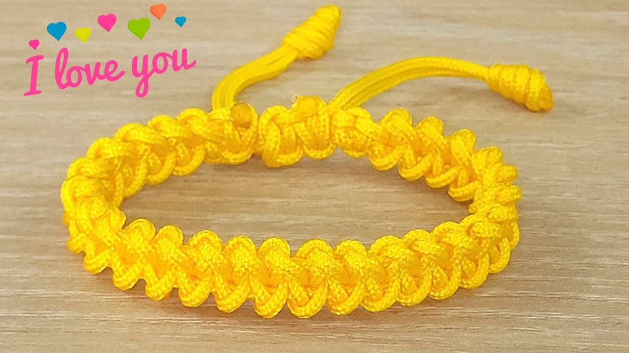 DIY PULSERA DE HILO FACIL DE HACER //PASO A PASO 💜💜