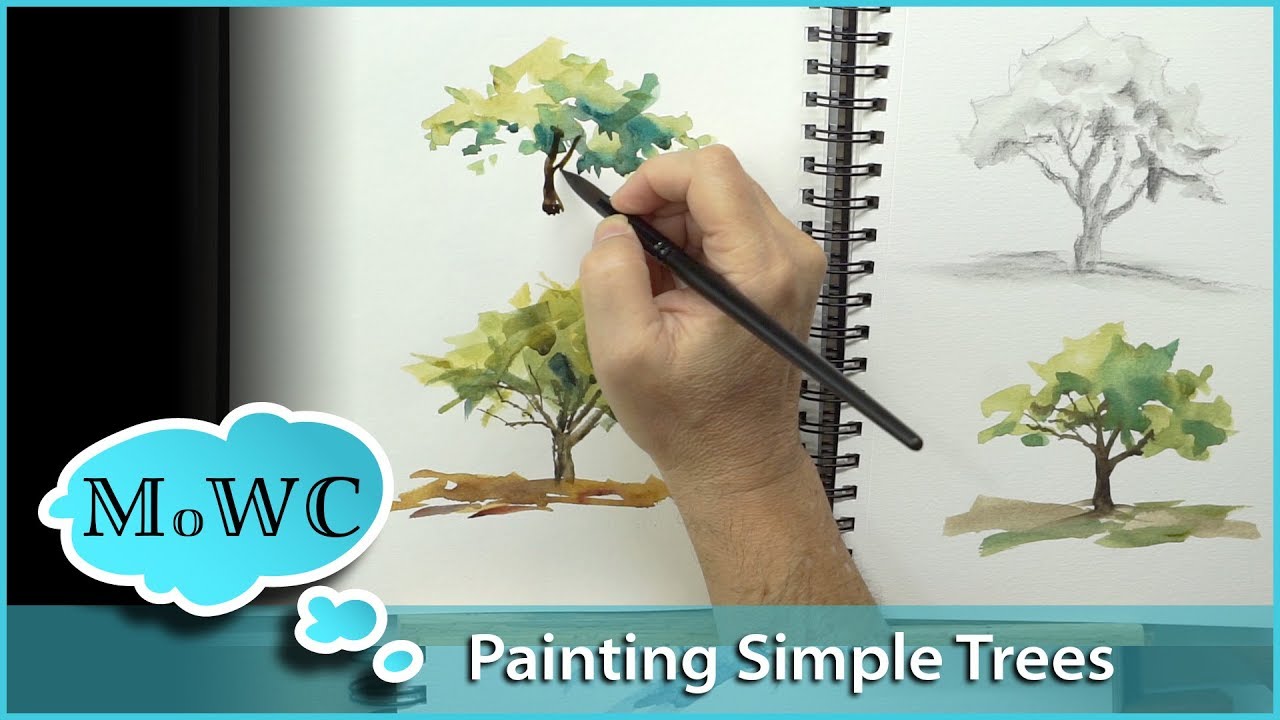 How to Simplify Trees and Foliage in Watercolor.