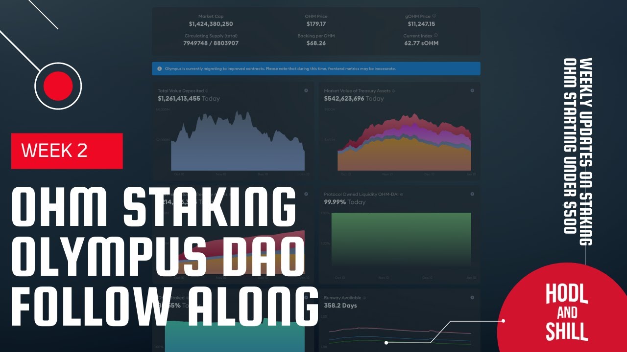 OHM Staking - Week Two Update - How To Stake on Olympus DAO 3,3