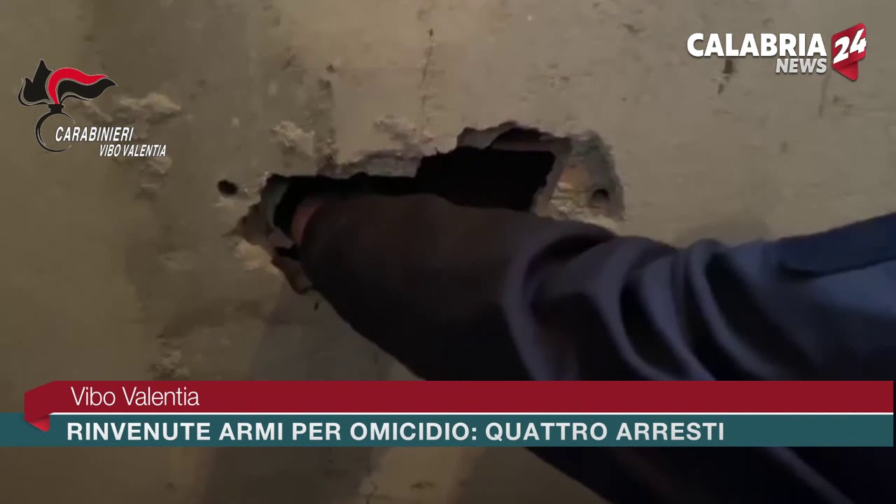 Vibo Valentia: Rinvenute armi per omicidio, quattro in tutto gli arresti