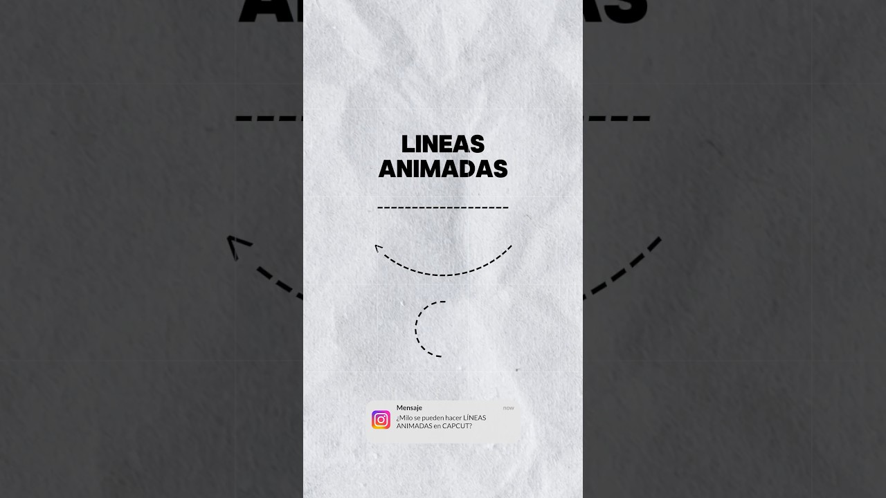 CREA L&Iacute;NEAS ANIMADAS usando CAPCUT 📲 #tutorial #capcut
