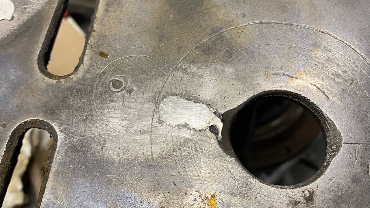 One way to fill drill marks in a drill press table