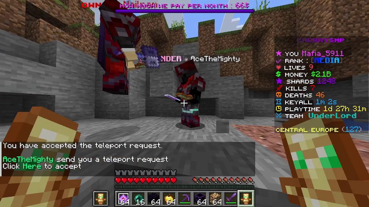 Join:cherrysmp.pineserver.xyz#and got 10m