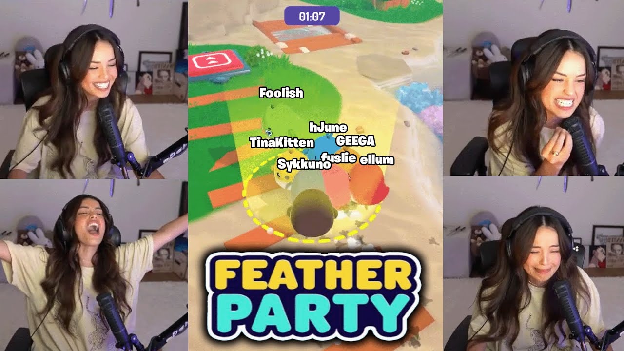Valkyrae Goes Through So Many EMOTIONS While Playing Feather Party