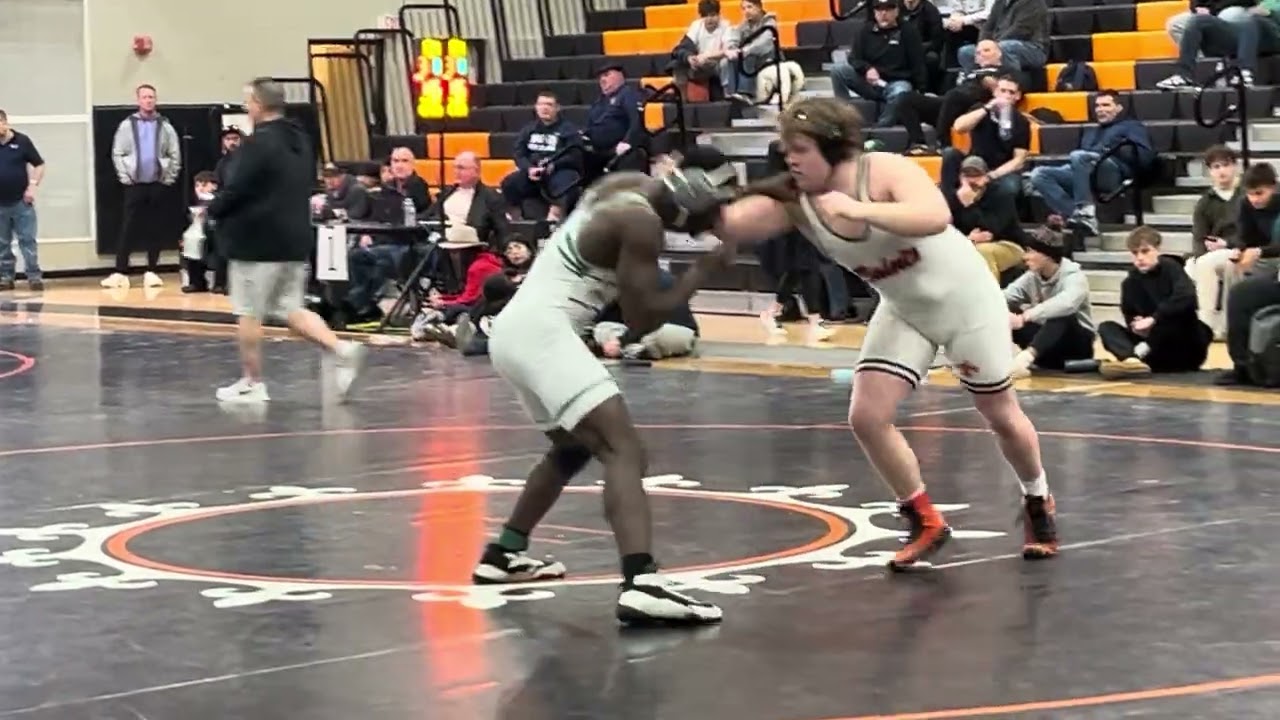 285 pounds wrestling match for first place regional Saint Charles East