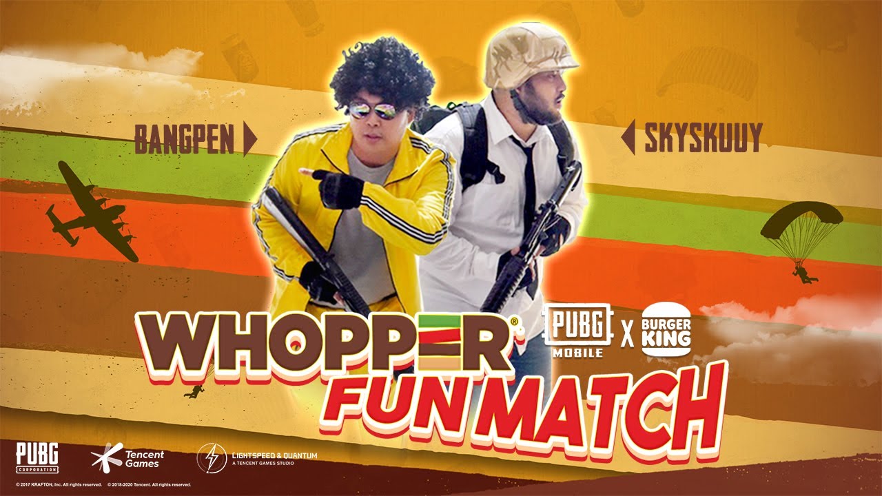 PUBG Mobile x Burger King Whopper Funmatch bareng Bangpen dan Skyskuuy!