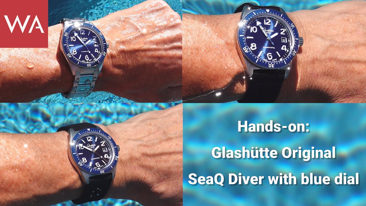 Hands-on: Glashütte Original SeaQ. New! With with a beautiful blue dial.