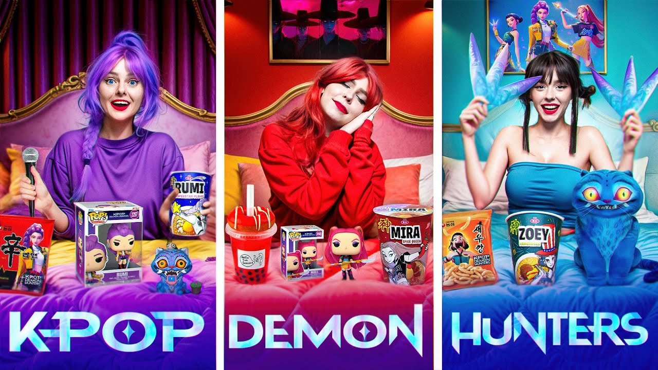 НОЧЕВКА в стиле KPOP DEMON HUNTERS пошла не по плану - ЧЕЛЛЕНДЖ !