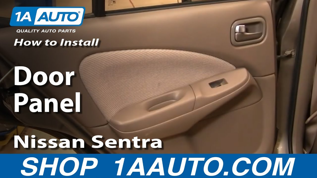 Как снять заднюю дверную панель Nissan Sentra 00-06