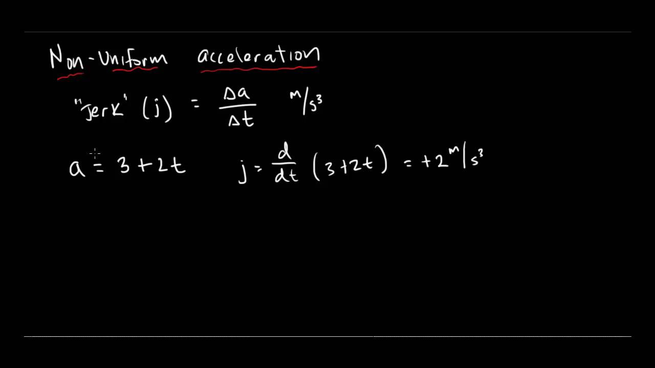 AP- non-uniform acceleration