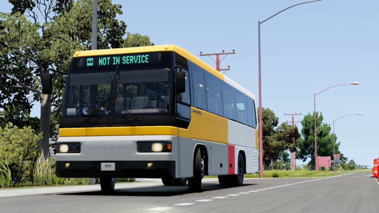 POV Bus Driving With The Daewon LN090 - BeamNG.Drive