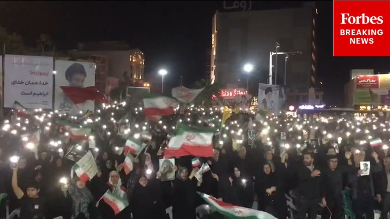 RAW VIDEO: Pro-Regime Demonstrators Assemble Across Iran Amid Ongoing War