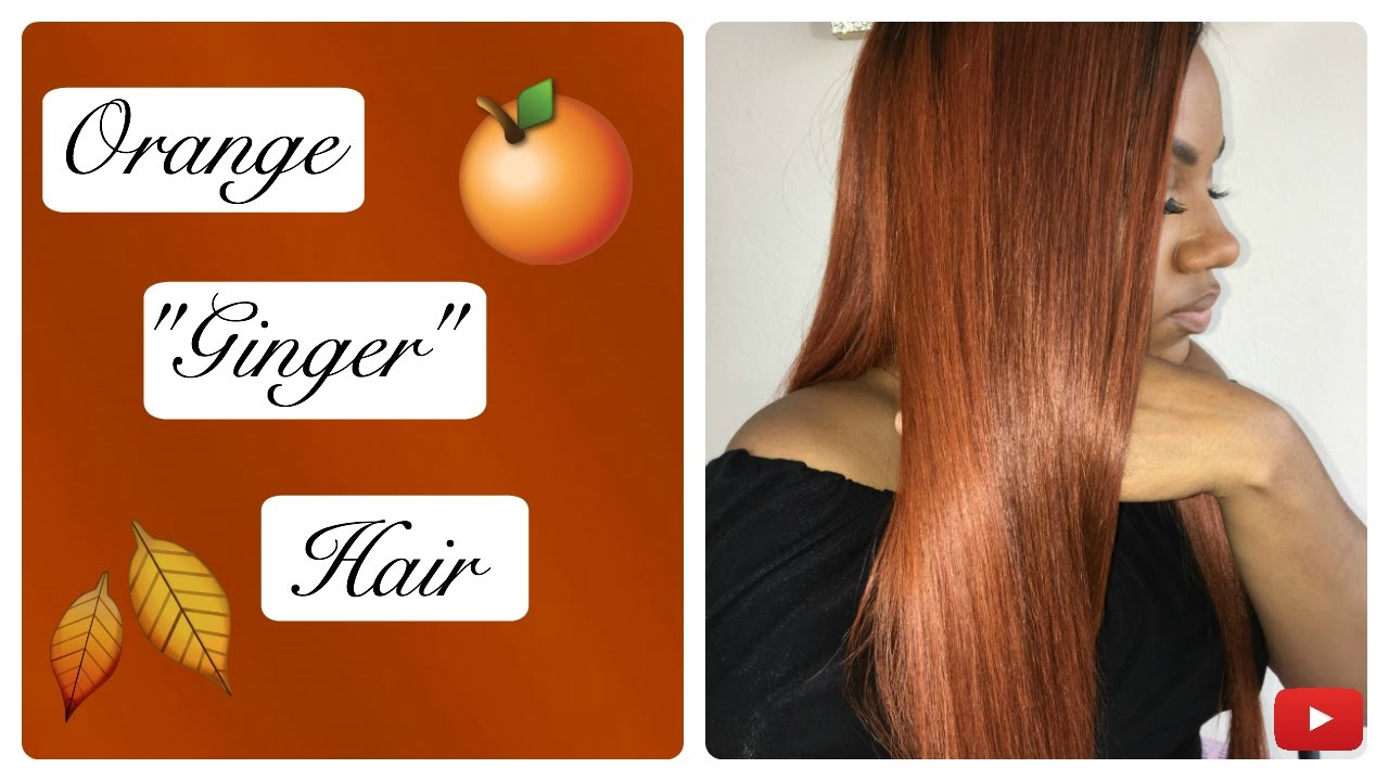 How to color your hair orange/ginger with semi-permanent rinse | Brittonyah 101