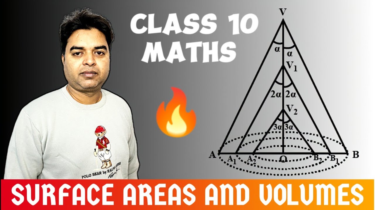 A Cone made of Paper has height 3h & Vertical Angle 2α 🔥 Class 10 Maths | Surface Areas And Volumes