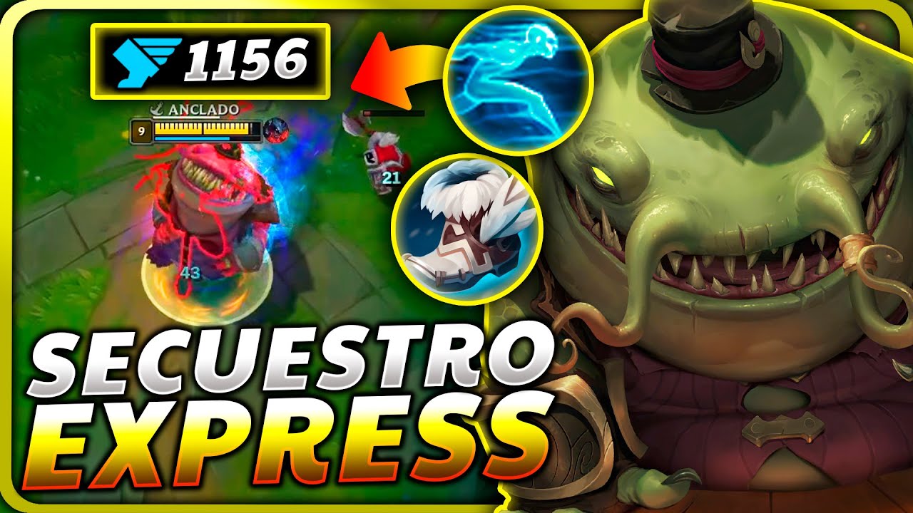 🤣¡RAPIDO! ¡USA al *SUPER TAHM KENCH* que SECUESTRA a LOS CAMPEONES ENEMIGOS y LES MATA LA TORRE!