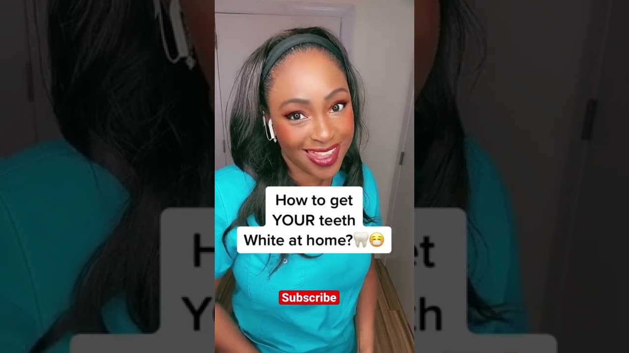 How to get white teeth at home #shorts #teethwhitening