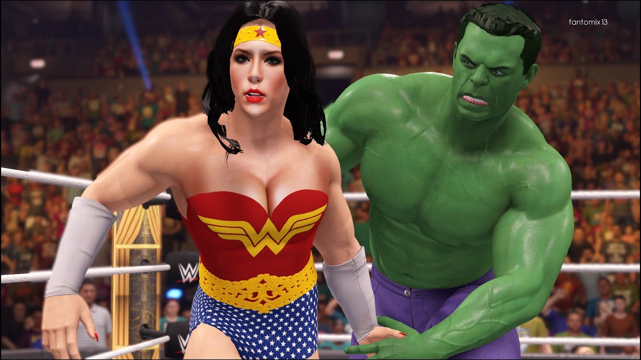 Wonder Woman vs. Incredible Hulk - WWE 2K22 - Superhero Fights 💎