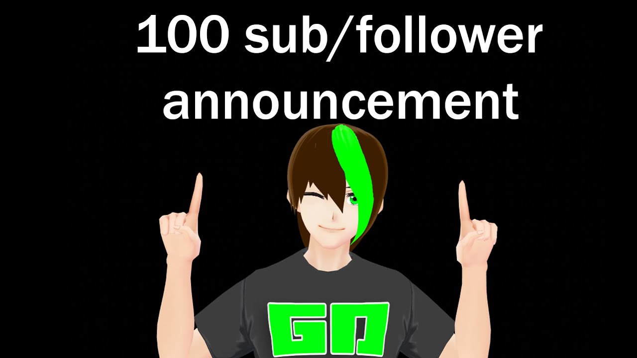 100 subscriber/follower announcement!