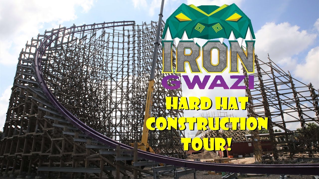 Iron Gwazi Hard Hat Construction Tour, Interviews, & Ride Announcement - Busch Gardens Tampa Bay