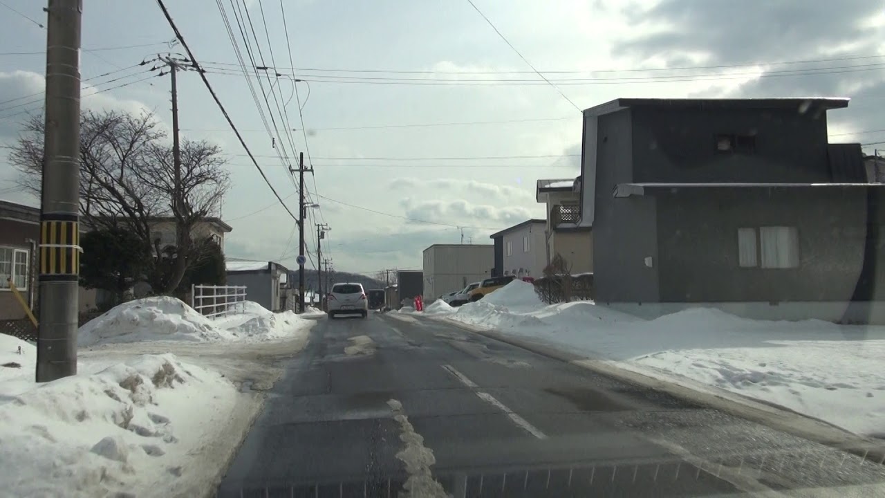 高砂中央通 [#室蘭市 1080p 車載動画 2019ドライブ]：道道107号交点～中島鷲別大通交点