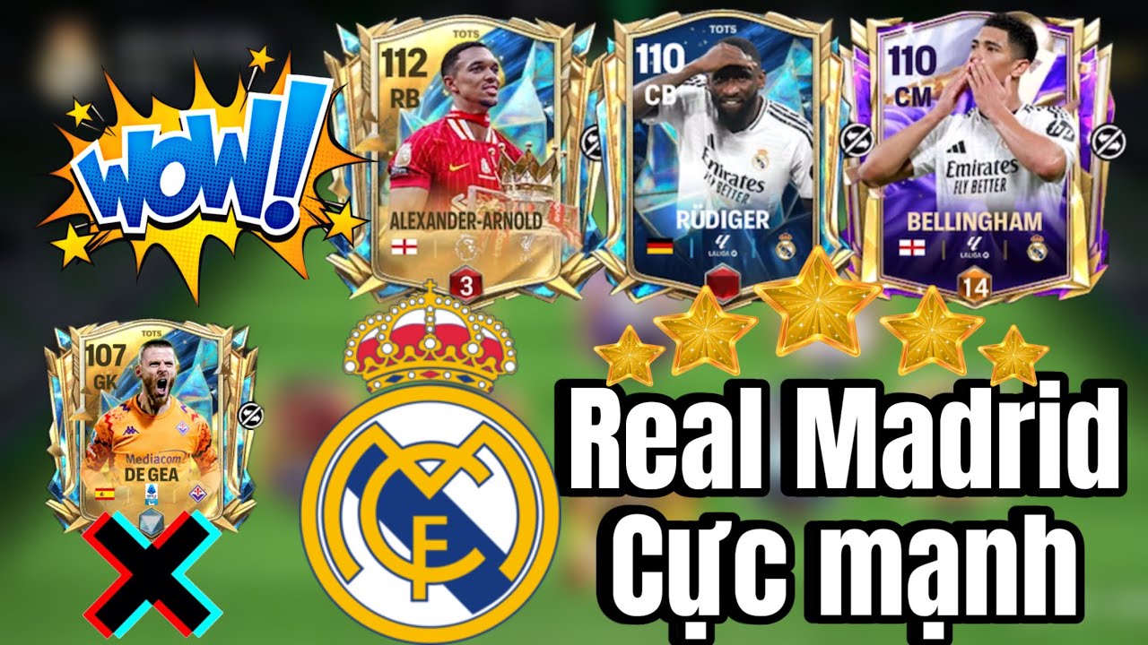 FC MOBILE | REAL MADRID CỰC MẠNH - KẾT THÚC SK TOTS ĐỔI ĐƯỢC ARNOLD UTOTS 108 VÀ RUDIGER 106.