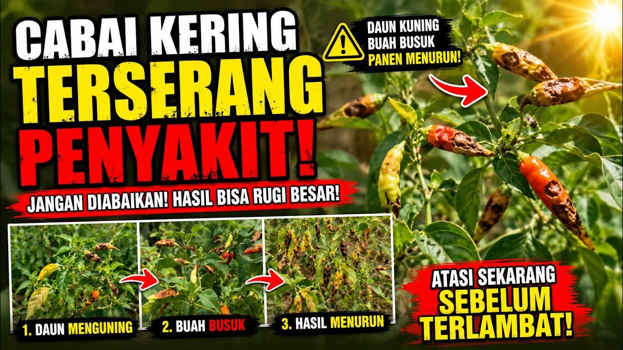Cabai Kering Terserang Penyakit