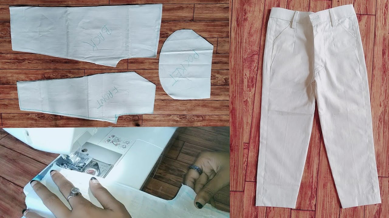 Boys Pant Cutting And Stitching/Child Pant Cutting And Stitching Easy Method In Hindi/