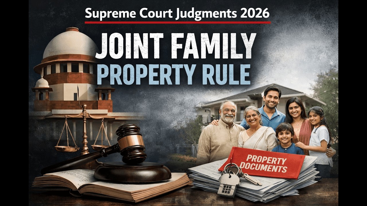 Joint Family Property Rule II 2026 Supreme Court Judgment 33
