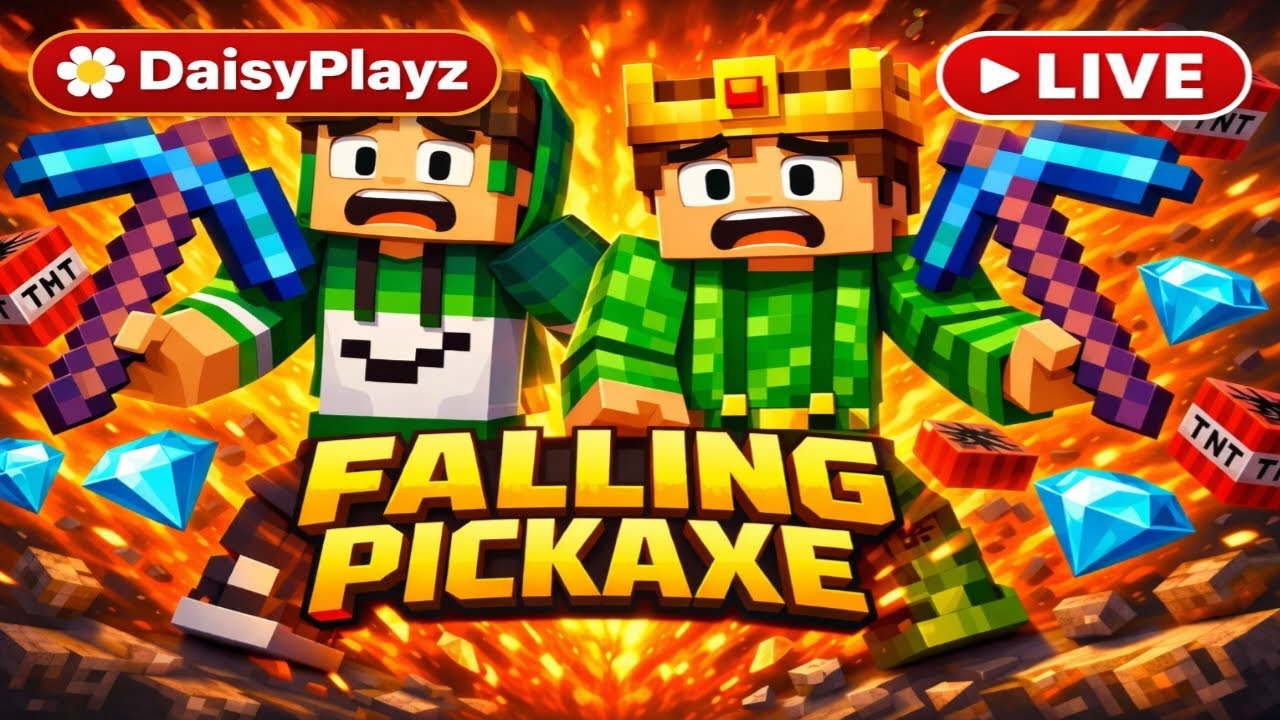 🔴 Minecraft Falling Pickaxe #shorts