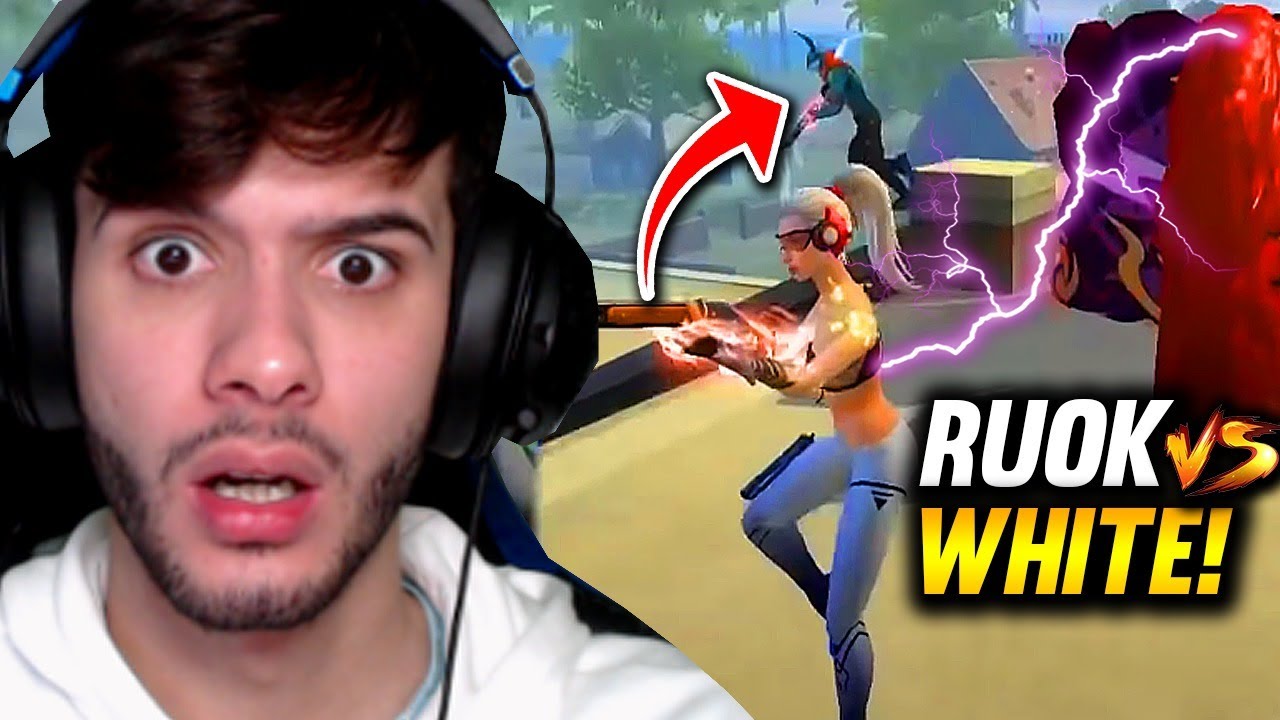 RAFÃO REAGE X1 DO RUOK COM WHITE444 NO FREE FIRE!!