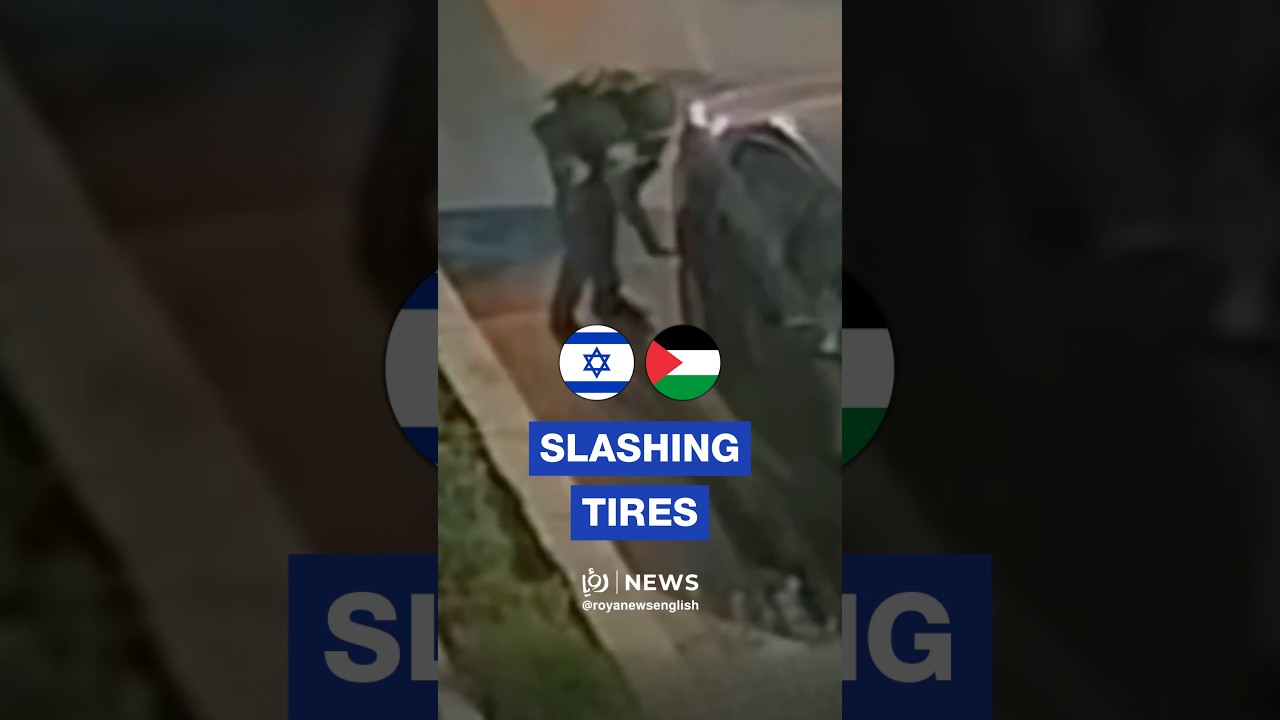 &lsquo;Israeli&rsquo; soldier caught on CCTV vandalizing Palestinian car