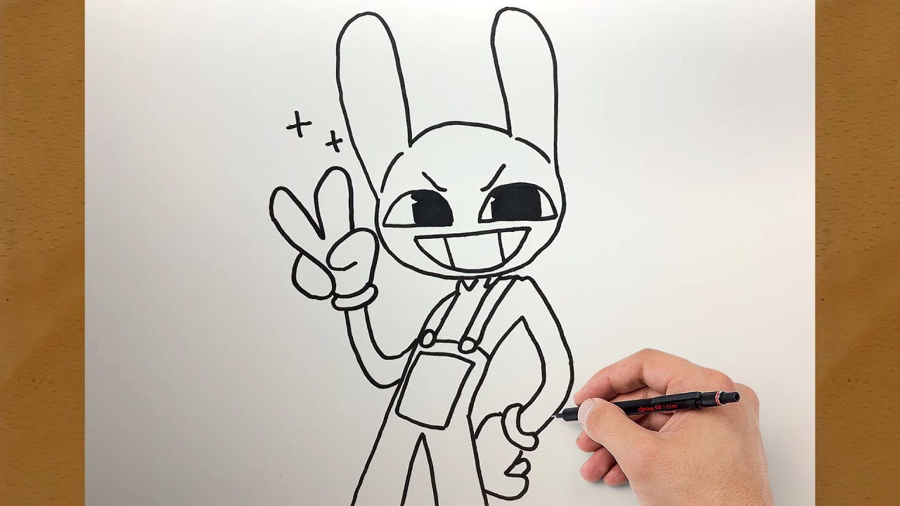 How To Draw Jax Easy Step By Step Tutorial | Amazing Digital Circus