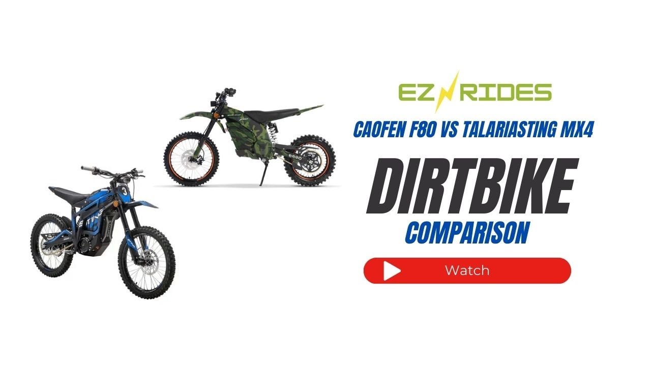 Talaria Sting MX4 versus the Caofen F80 Dirtbikes