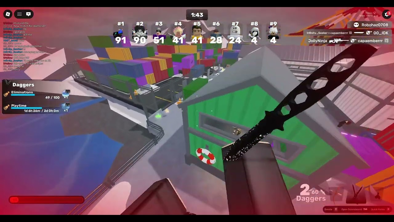 geting gold on knife