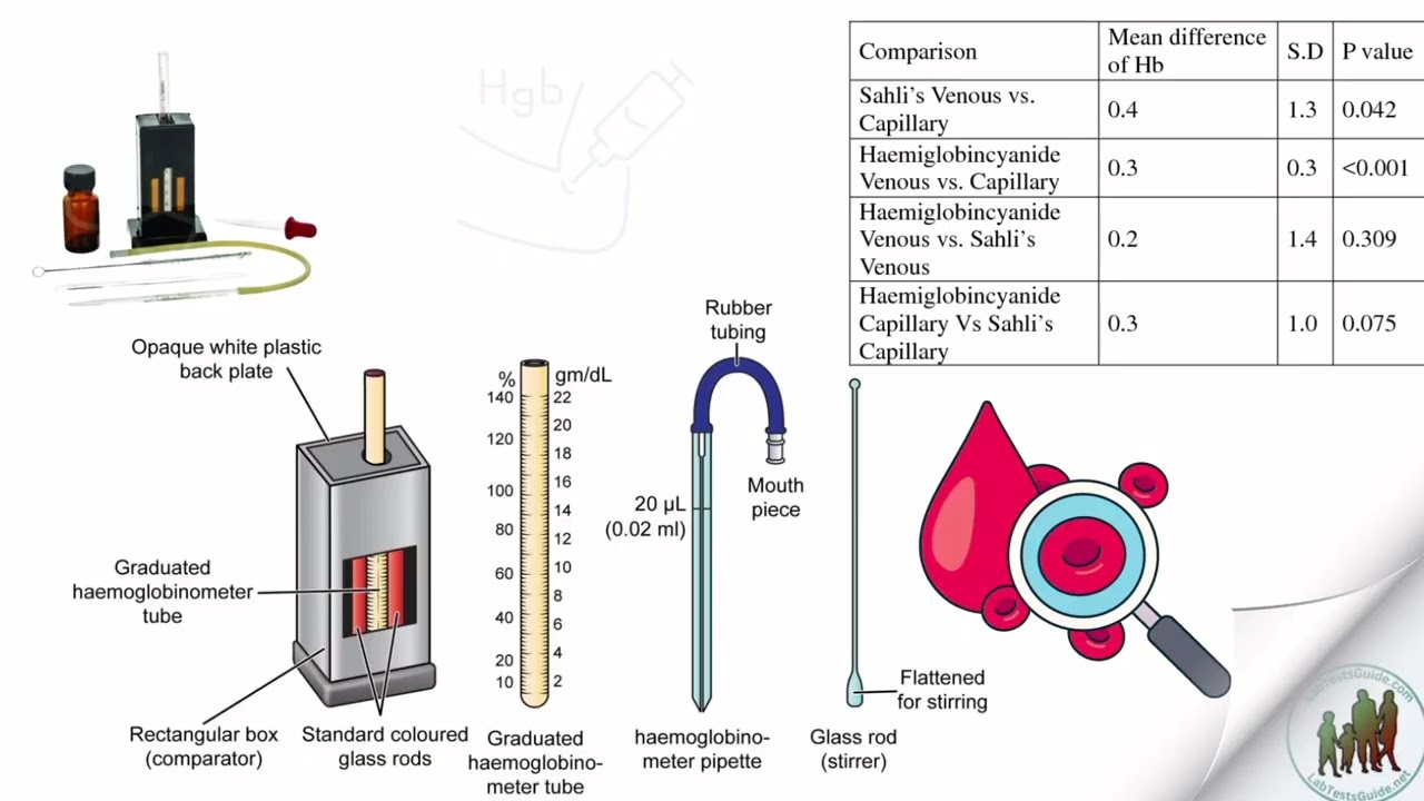 Estimation of heamoglobin by Sahli's method, block 01 physiology practical 