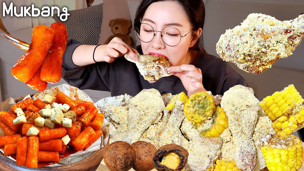 mukbang 😋Новое меню курицы 
