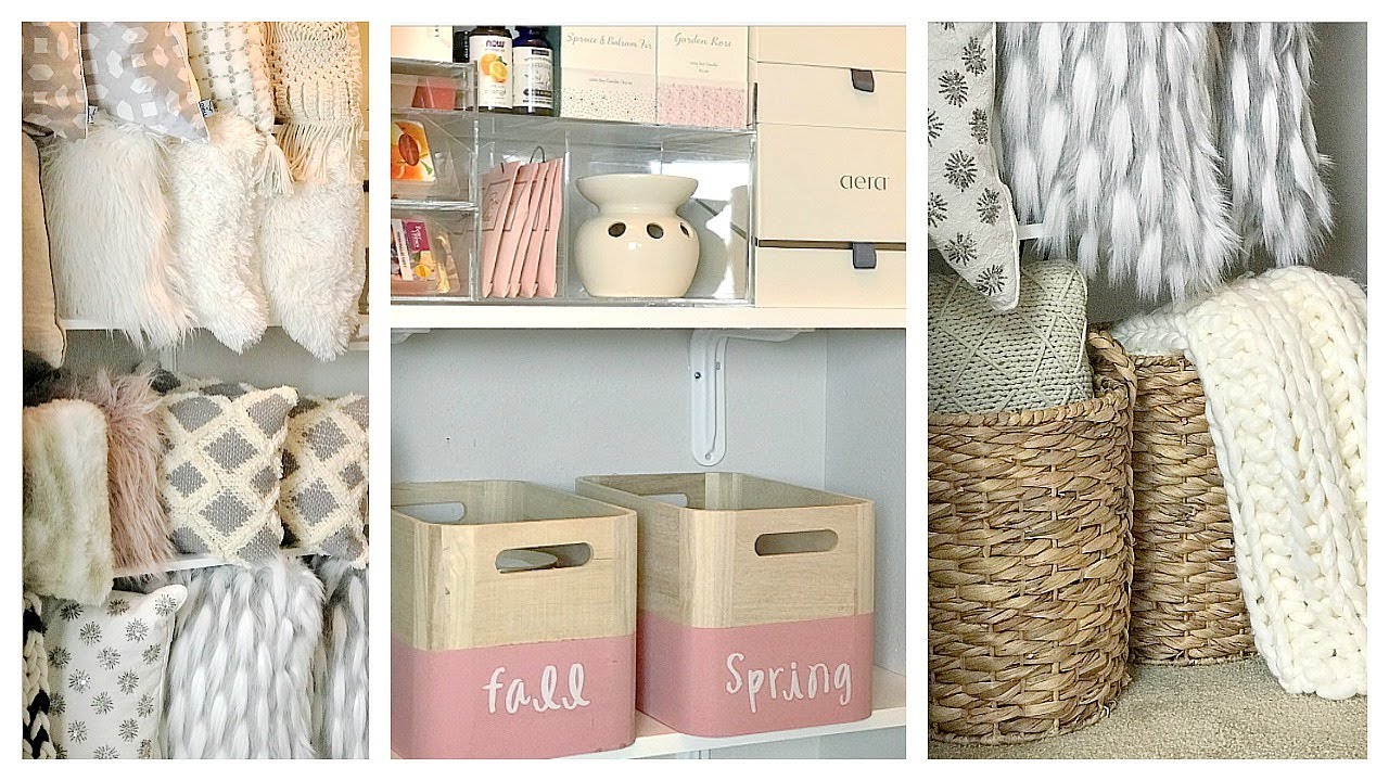 NEW! Toss Pillow & Throws Closet Organization Tips & Ideas | Getting Ready For Fall