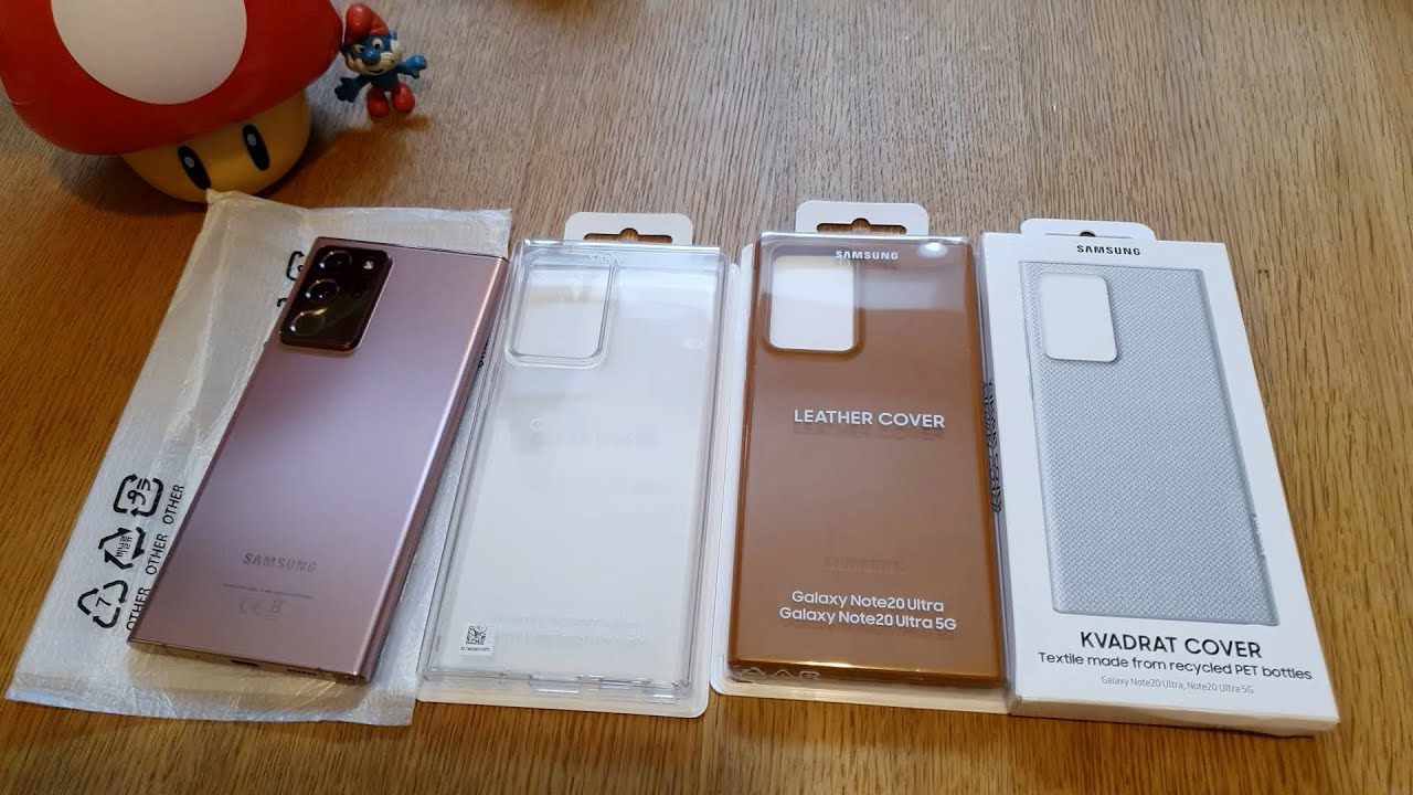 Samsung Leather Cover, Samsung Clear Cover & Samsung Kvadrat Cover for Samsung Galaxy Note 20 Ultra