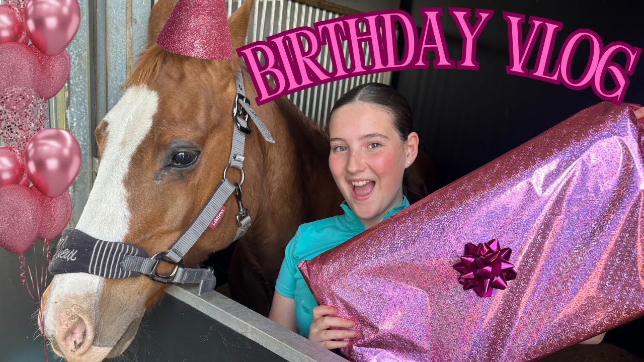 12-й ДЕНЬ РОЖДЕНИЯ АЛИИ с ее ПОНИ РАСТИ 🐴🥳